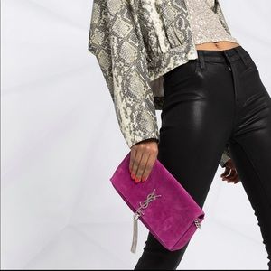 HALPERN X J Brand Maria High rise Skinny Fringe coated jeans Photo ready black